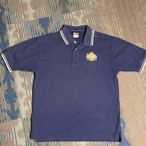 Vintage 90s ESPN baseball tonight polo shirt M Walt Disney World ESPN Club